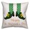 Happy St. Patrick&#x27;s Day Leprechaun Shoes Throw Pillow